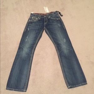 Men’s buckle jeans